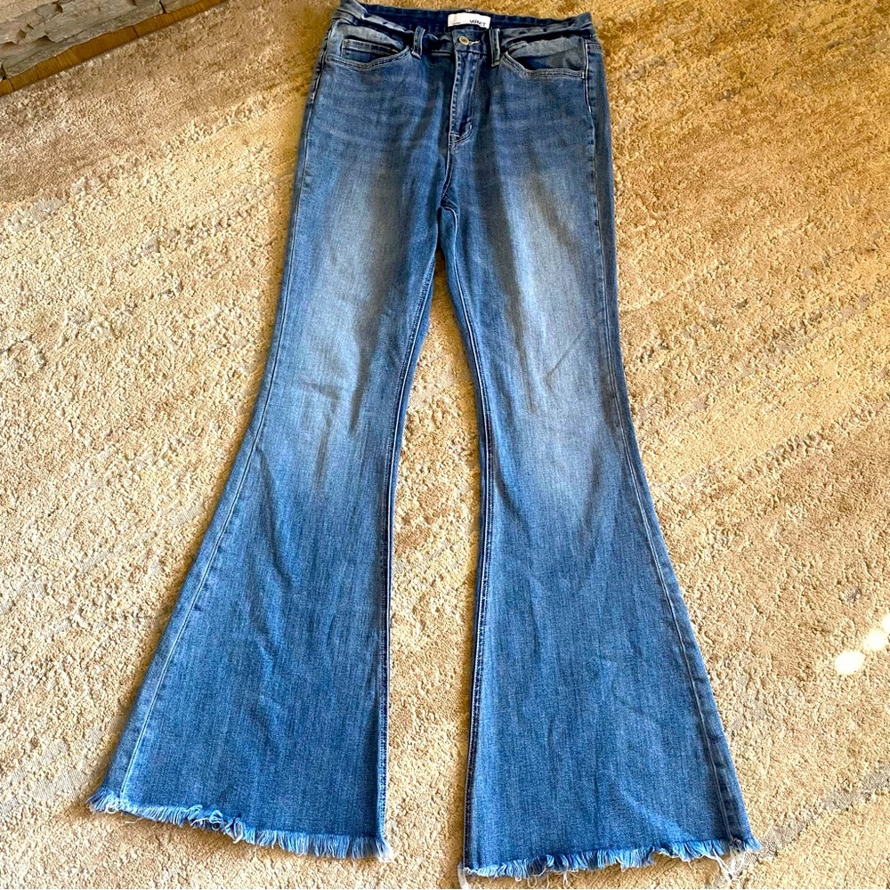 VERVET BY FLYING MONKEY Blue Flare Jeans